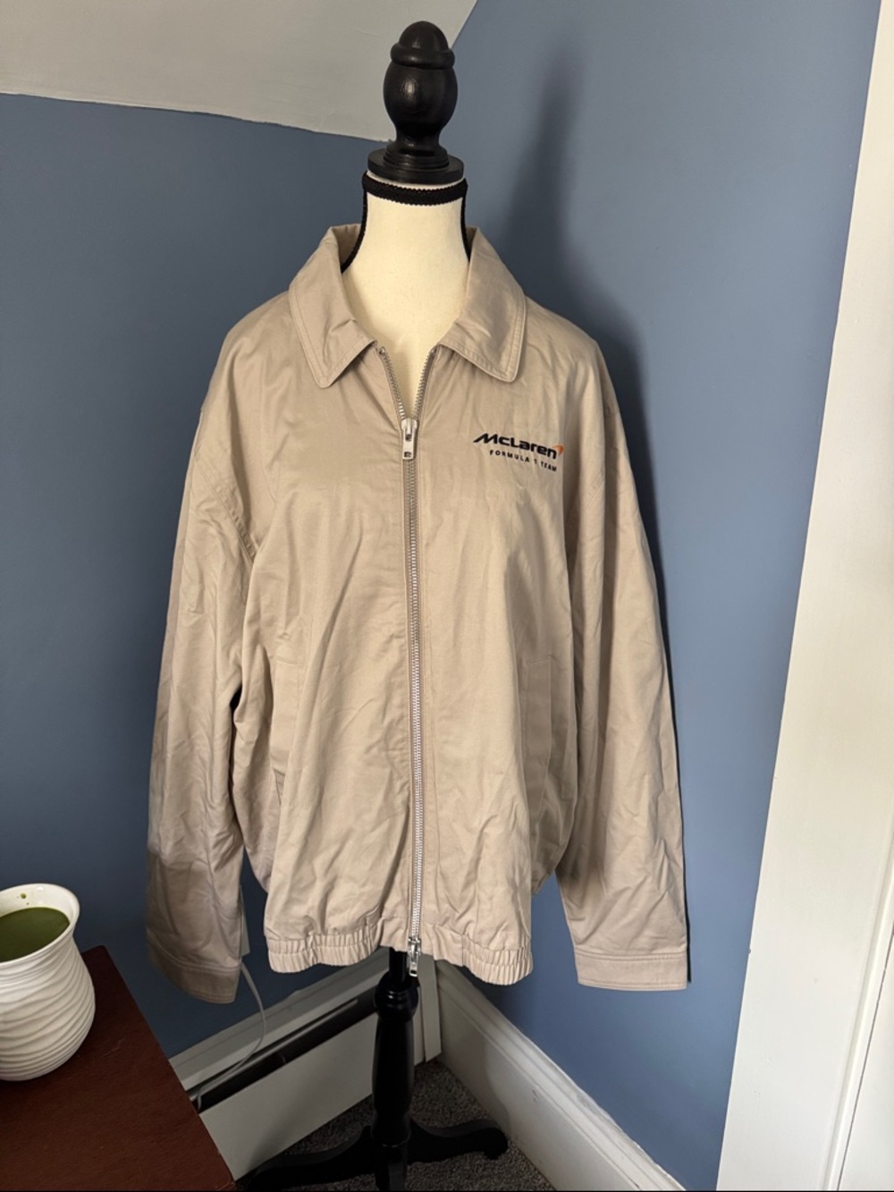 McLaren Formula One Beige Zip Front Utility Jacket